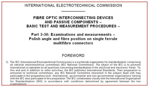 Navigating IEC standards for MT MPO measurements using interferometry Fiber Optic Center