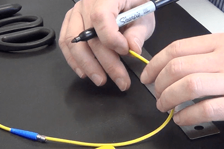 prepare a jacketed cable for termination