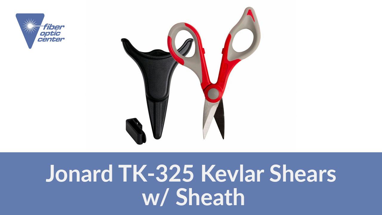 Jonard TK-325 Ergonomic Kevlar Shears w/ Sheath