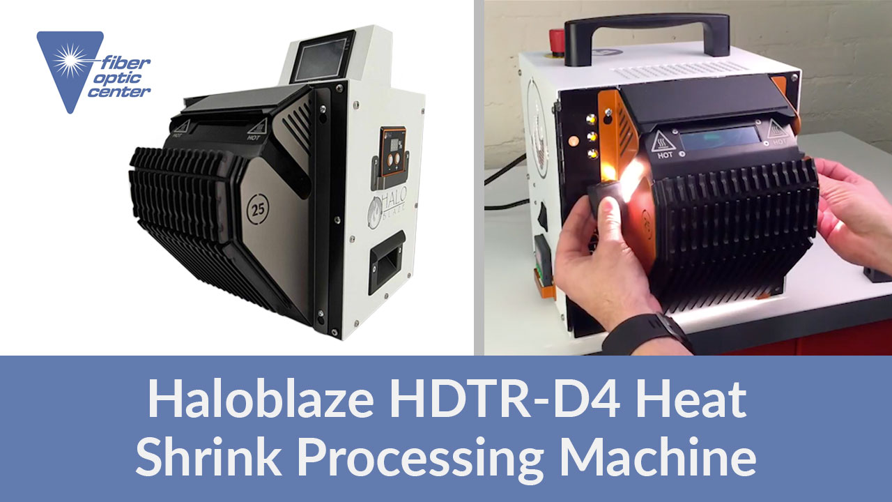 Video Haloblaze HDTRD4 HeavyDuty Heat Shrink Machine Fiber Optic
